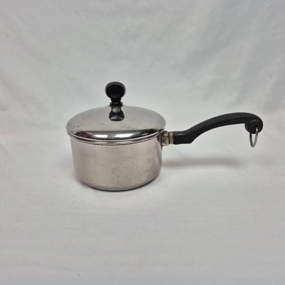Farberware 1qt Saucepan UV w/Lid Stainless Steel Aluminum Clad USA VINTAGE!!! - Picture 1 of 9